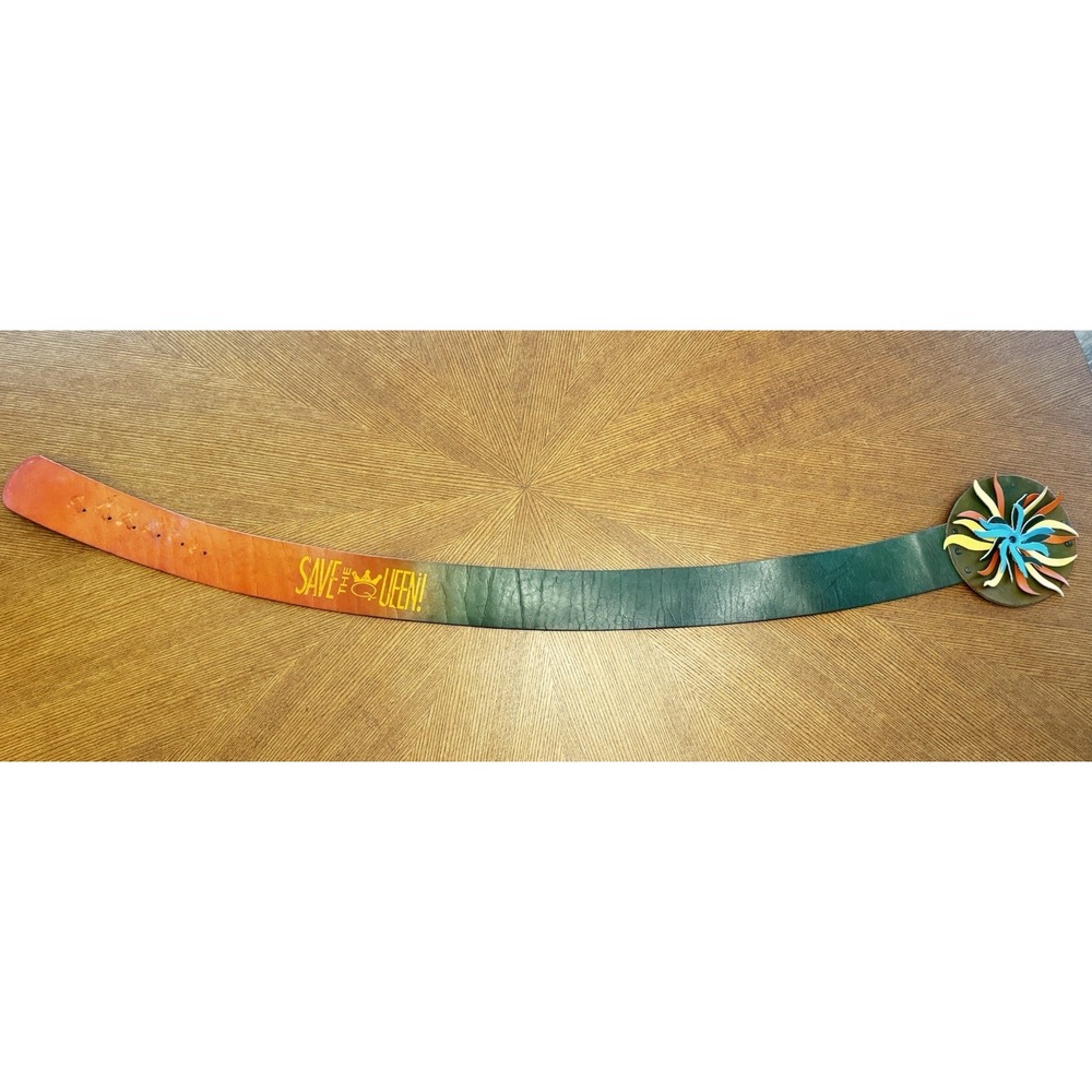 Save The Queen Brown Leather Boho Belt Italy Small Medium
